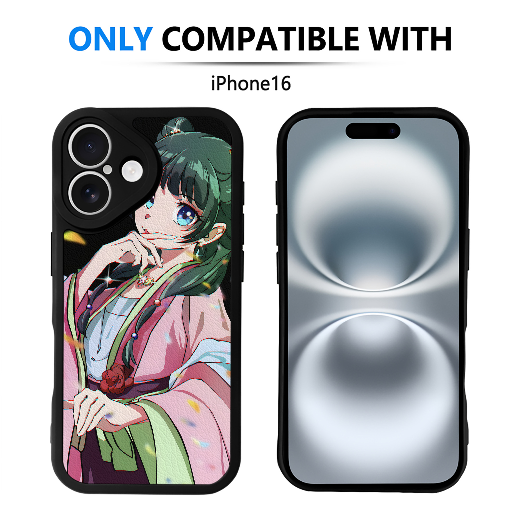 （画像用） 薬屋のひとりごと The Apothecary Diaries 【iPhone 16シリーズ対応】シリコンスマホケース（レザー調） 材質：シリコン
